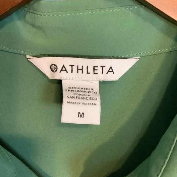 Athleta Urbanite Dress Women’s Medium Vineyard Green Travel Casual Work Pockets - Picture 4 of 13